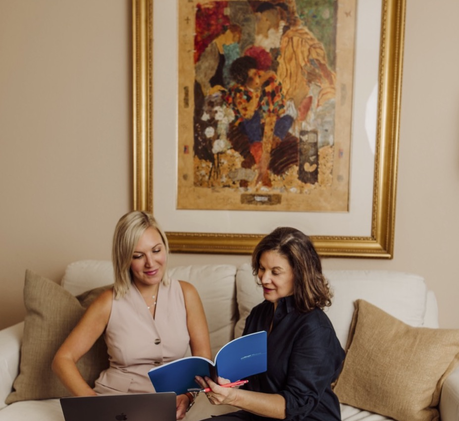 Sharlet Brennan working on B2B content strategy